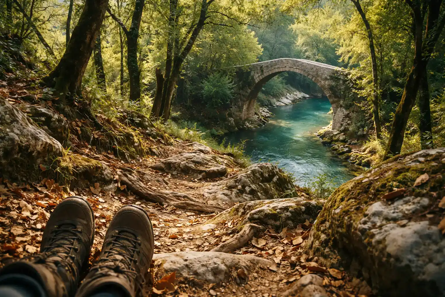 circuit du val de siagne sentier sous-bois pont de tuve