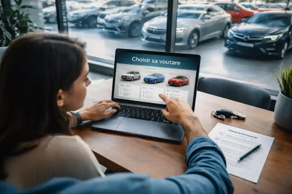 simulateur pour choisir sa voiture, couple en concession