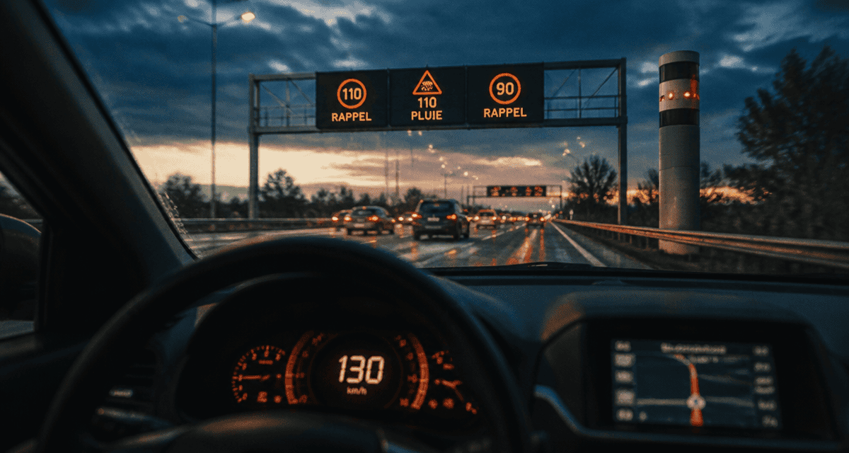 autoroute 100 km h 2025 tableau bord radar