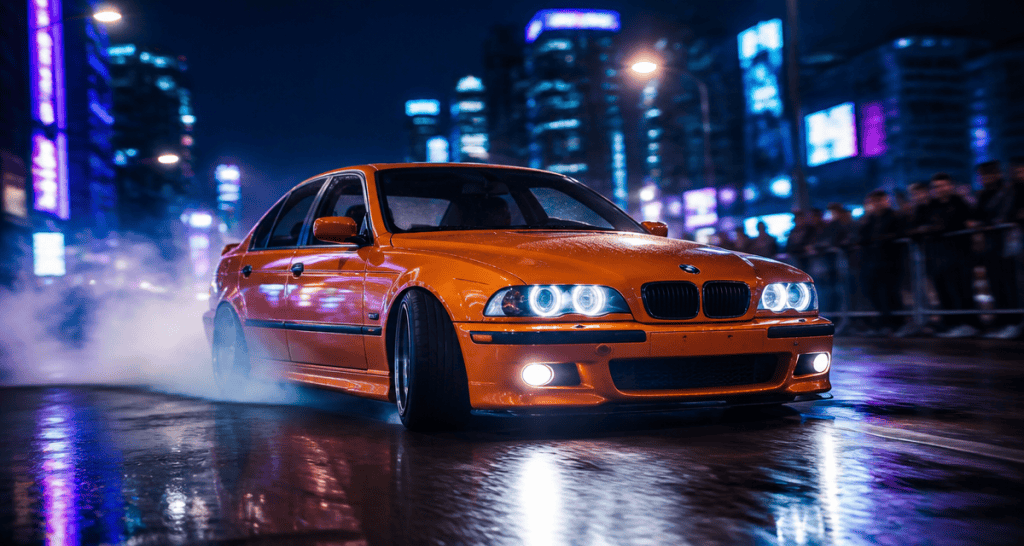 bmw fast and furious dérive urbaine nuit