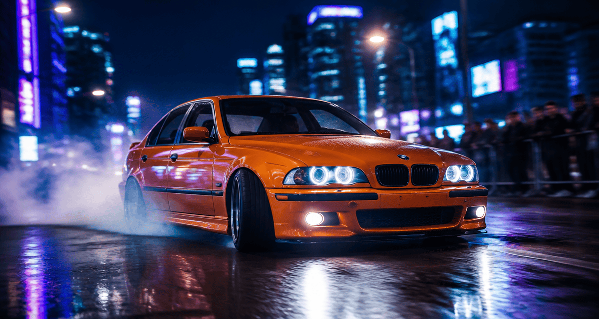 bmw fast and furious dérive urbaine nuit