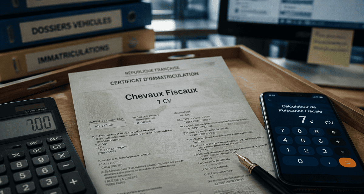 convertir hp en chevaux fiscaux sur carte grise