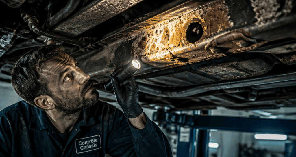 corrosion châssis est ce grave sous véhicule