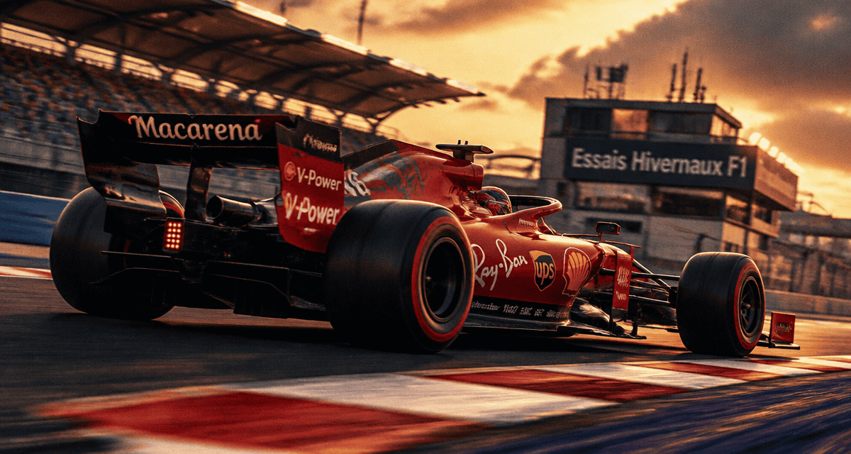 essais hivernaux f1 ferrari aileron rotatif