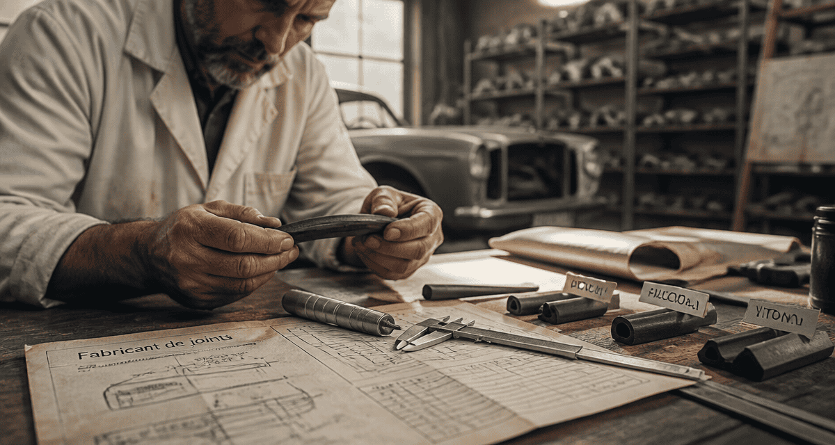 fabricant de joint caoutchouc pour voiture ancienne sur plan de travail