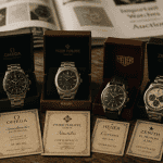 Les montres anciennes les plus recherchées sur table bois