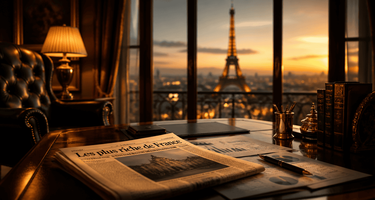 Les plus riche de France, bureau luxe, vue Paris