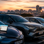 meilleure voiture hybride trois modèles parking