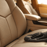 nettoyage du cuir beige voiture sellerie