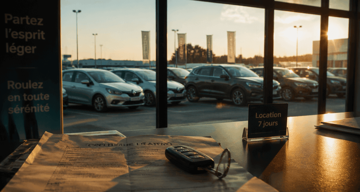 prix location voiture pour une semaine comptoir clé