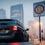 Quand interdiction Crit'Air 2 diesel voiture panneau 2028