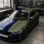 simulation covering voiture sur berline en atelier