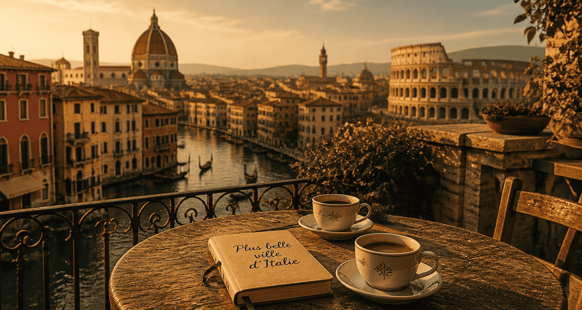Vue terrasse plus belle ville d italie
