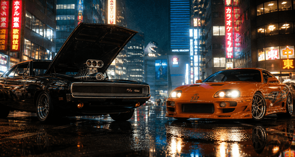 tout les voiture de fast and furious dodge charger supra skyline