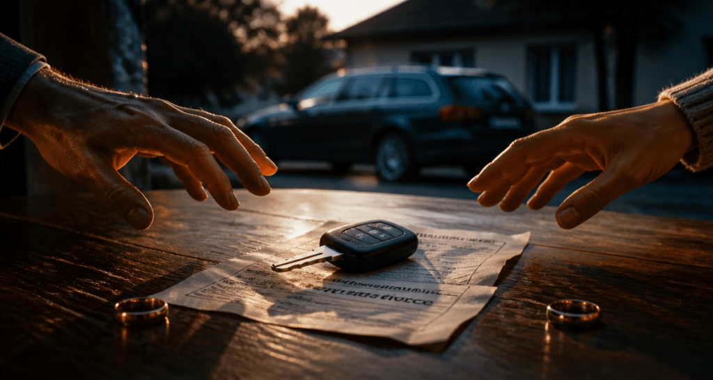 voiture à vendre cause divorce clé et certificat