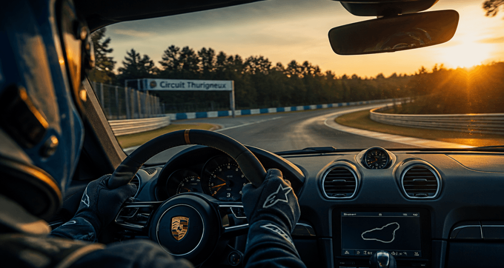Pilote sur circuit auto thurigneux