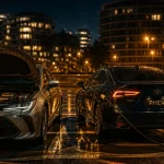 Différence entre hybride et hybride rechargeable, deux voitures côte à côte, HEV et PHEV