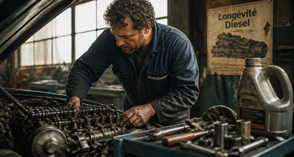 durée de vie moteur diesel mécanicien garage