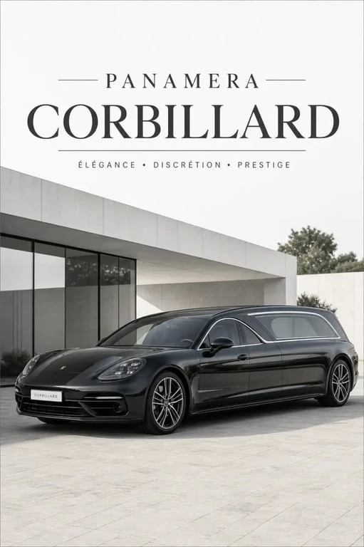 Corbillard Porsche Panamera de luxe transformé pour des obsèques prestigieuses