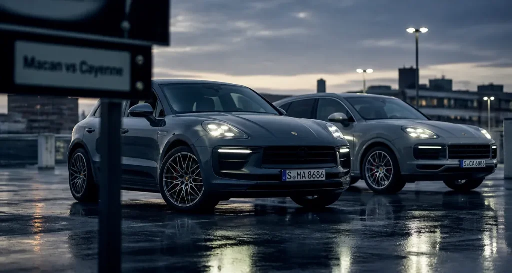 Porsche Macan vs Porsche Cayenne : deux SUV Porsche côte à côte