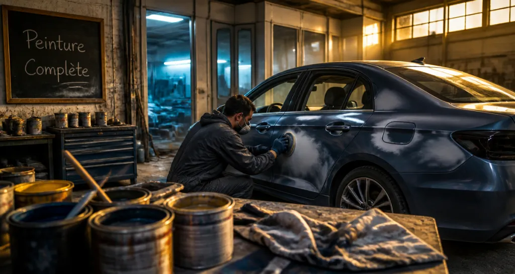 prix peinture complete voiture berline carrossier atelier