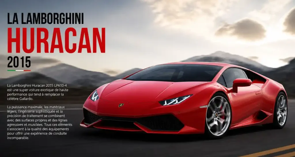 La Lamborghini Huracan 2015