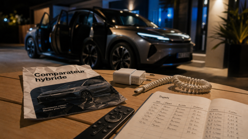Comparateur voiture hybride : hybride rechargeable full ou mild, chargeur mural