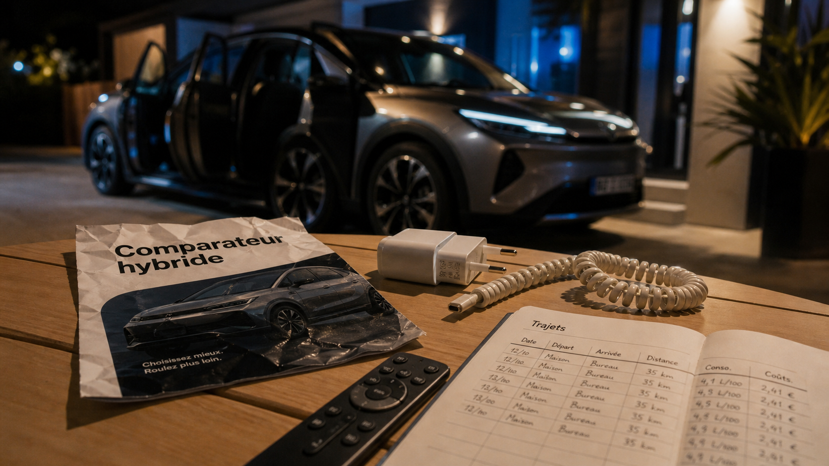 Comparateur voiture hybride : hybride rechargeable full ou mild, chargeur mural