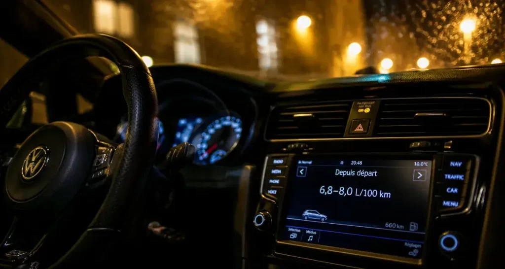Golf 7 R : pourquoi la consommation réelle tourne souvent autour de 7 à 8 L/100 km