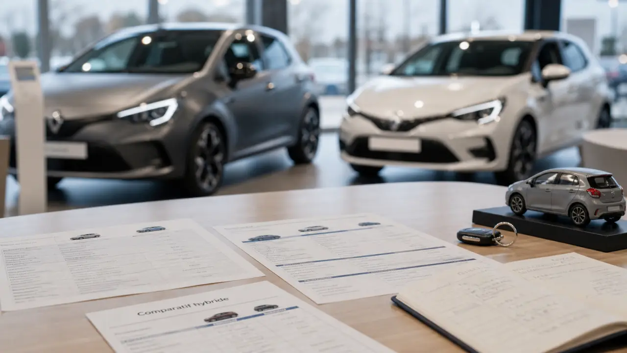 Meilleur citadine hybride : comparaison Clio E-Tech, Yaris, MG3 en concession