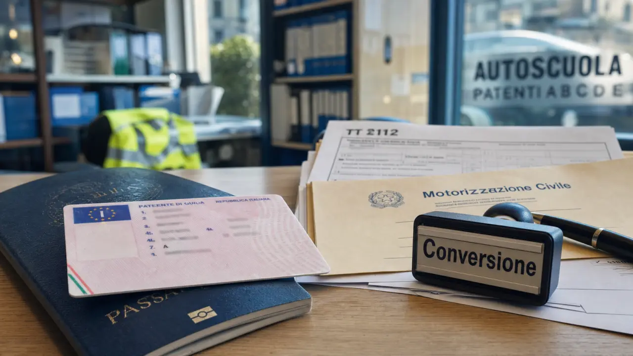 Permis de conduire italien pour conversion et renouvellement