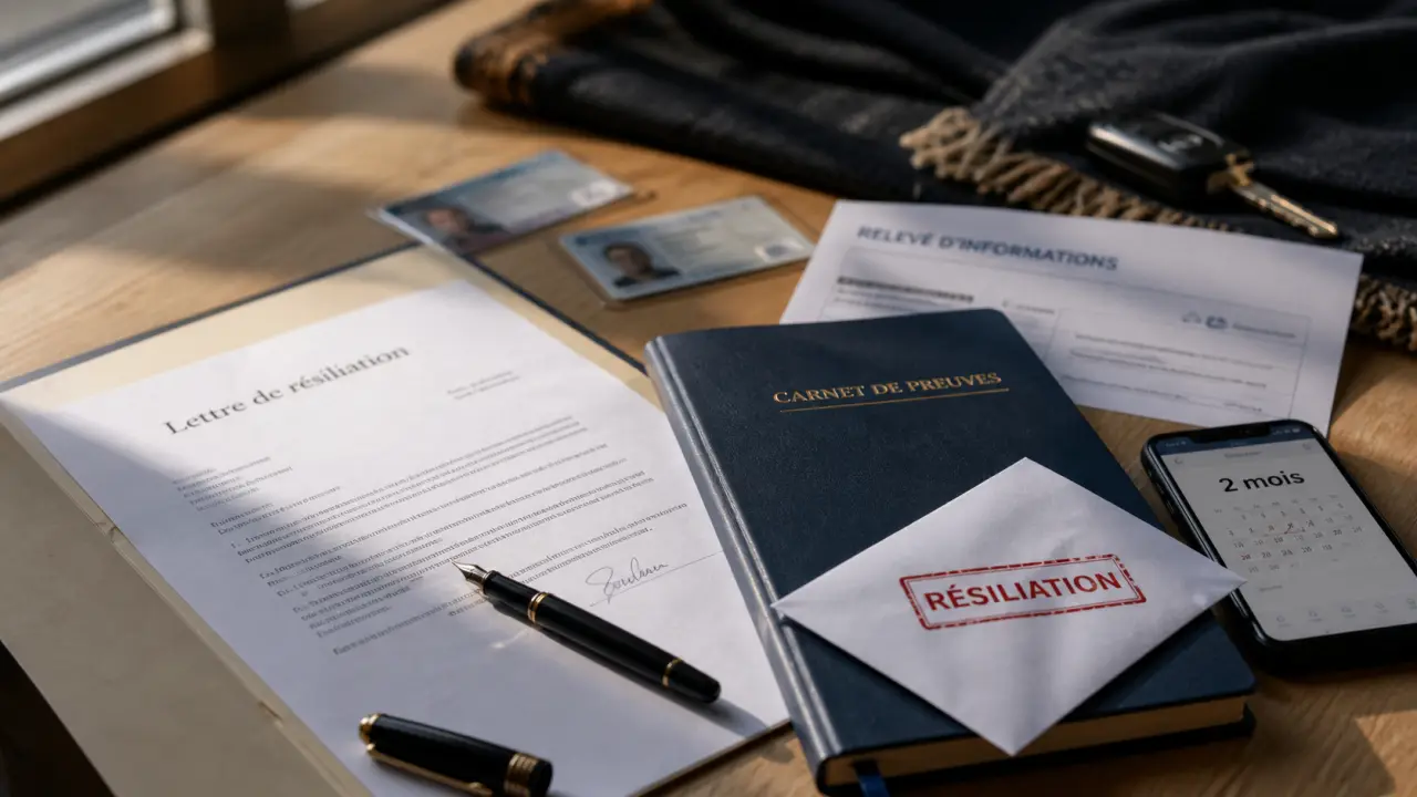 Assurance auto changement : lettre de résiliation, échéance et preuves