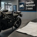 Contrôle technique moto Puy de Dôme : moto en centre de contrôle technique