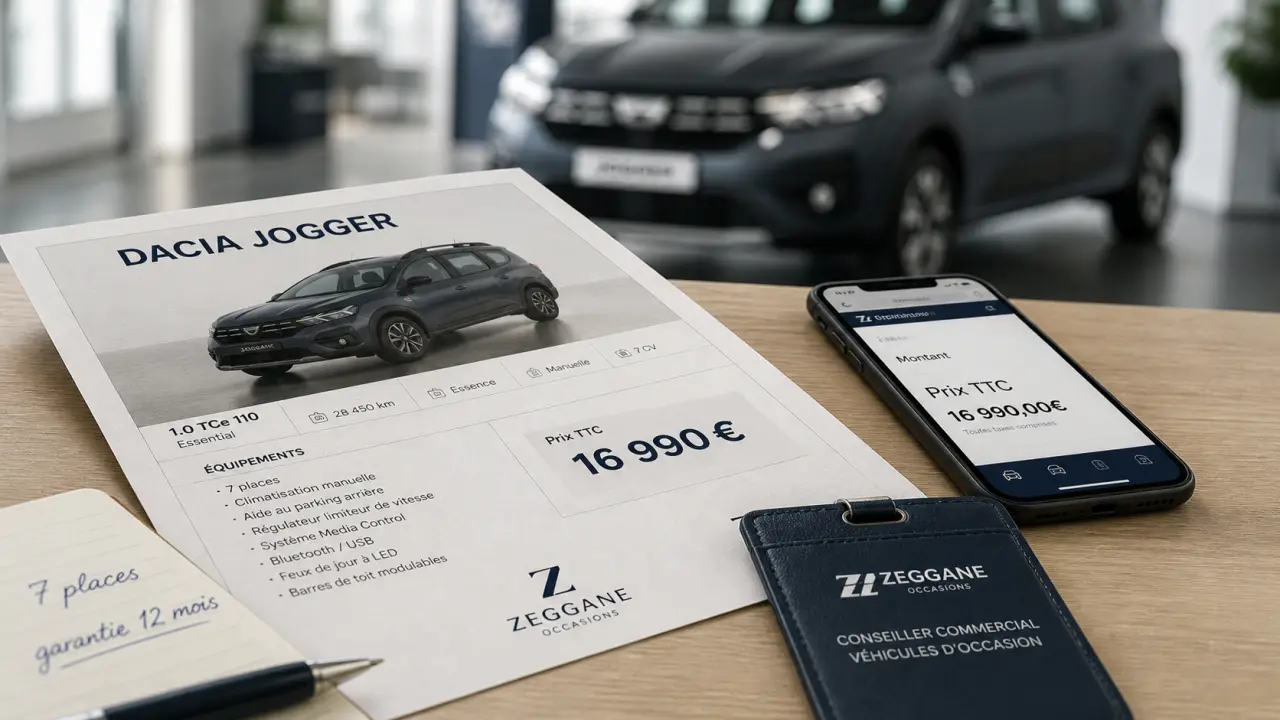 Dacia Jogger occasion, prix et 7 places