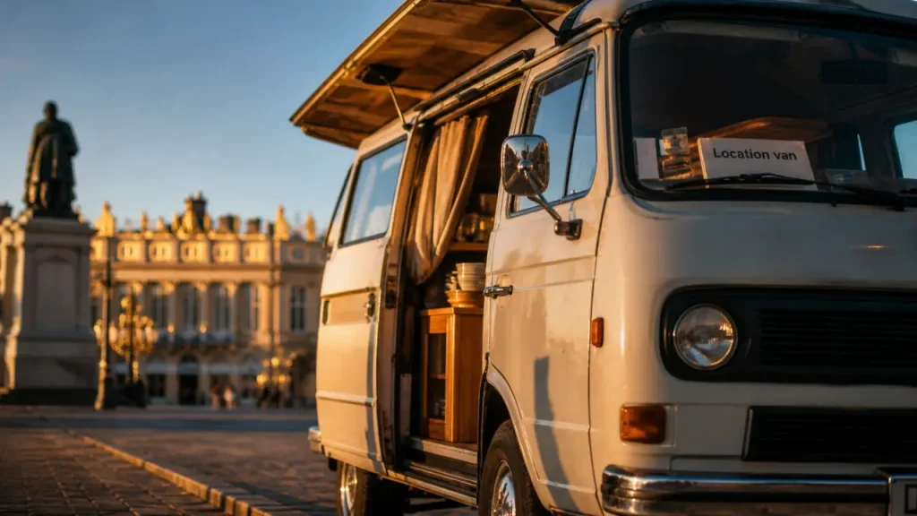 Location de van aménagé à Nancy : 2 couchages, assurance et départs vers la Lorraine