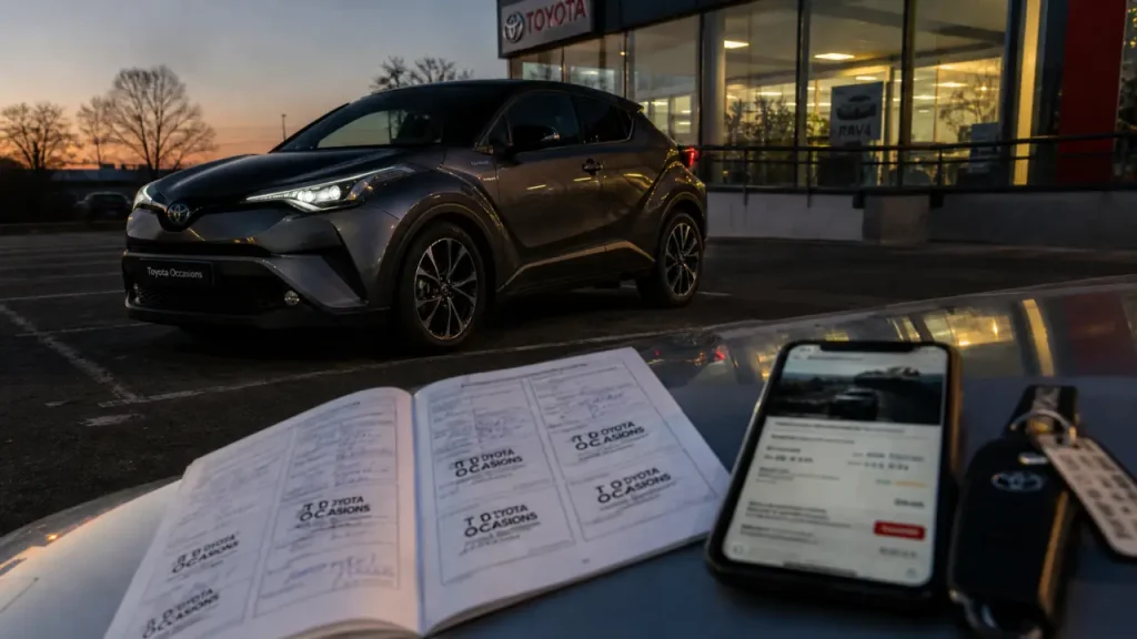 Toyota C-HR d’occasion : hybride, prix et garanties à vérifier avant d’acheter