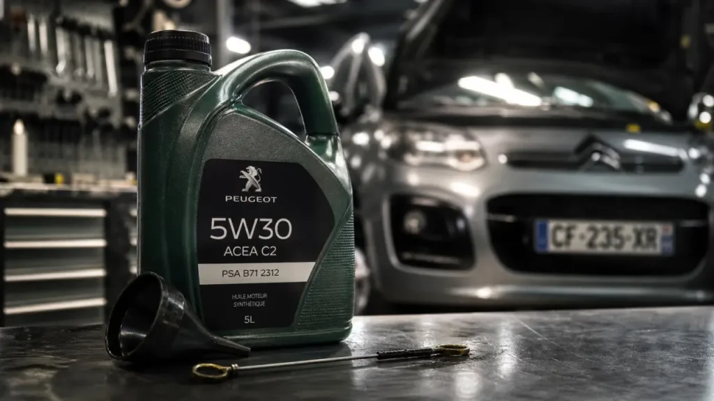 Huile moteur pour Citroën C3 1.2 PureTech : viscosité, normes et quantités pour une vidange réussie