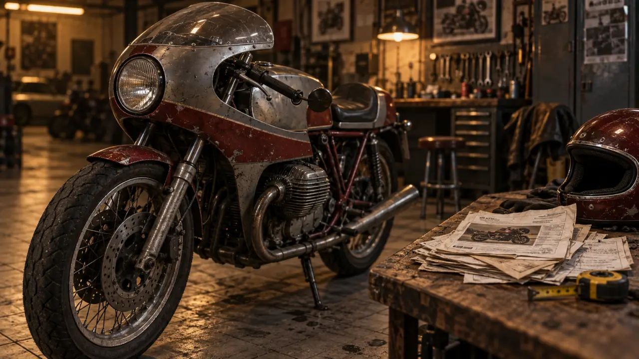 Moto Guzzi occasion : documents froissés et vérification de l’annonce en garage