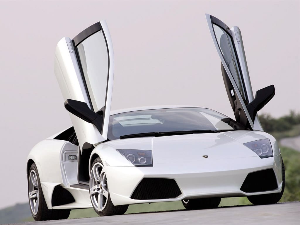 Lamborghini Murcielago blanche